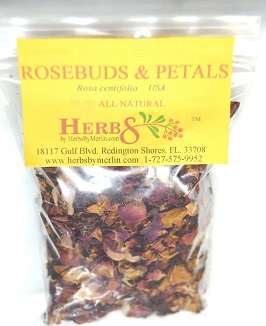Rose Buds and Petals (Rosa centifolia)